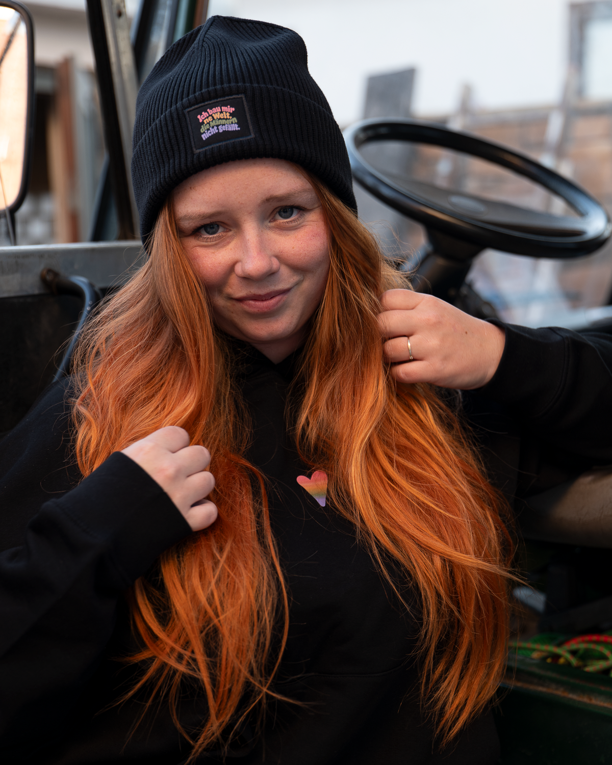 Beanie "Ich bau mir 'ne Welt"