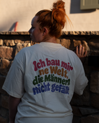 T-Shirt Unisex "Ich bau mir ´ne Welt" colourful