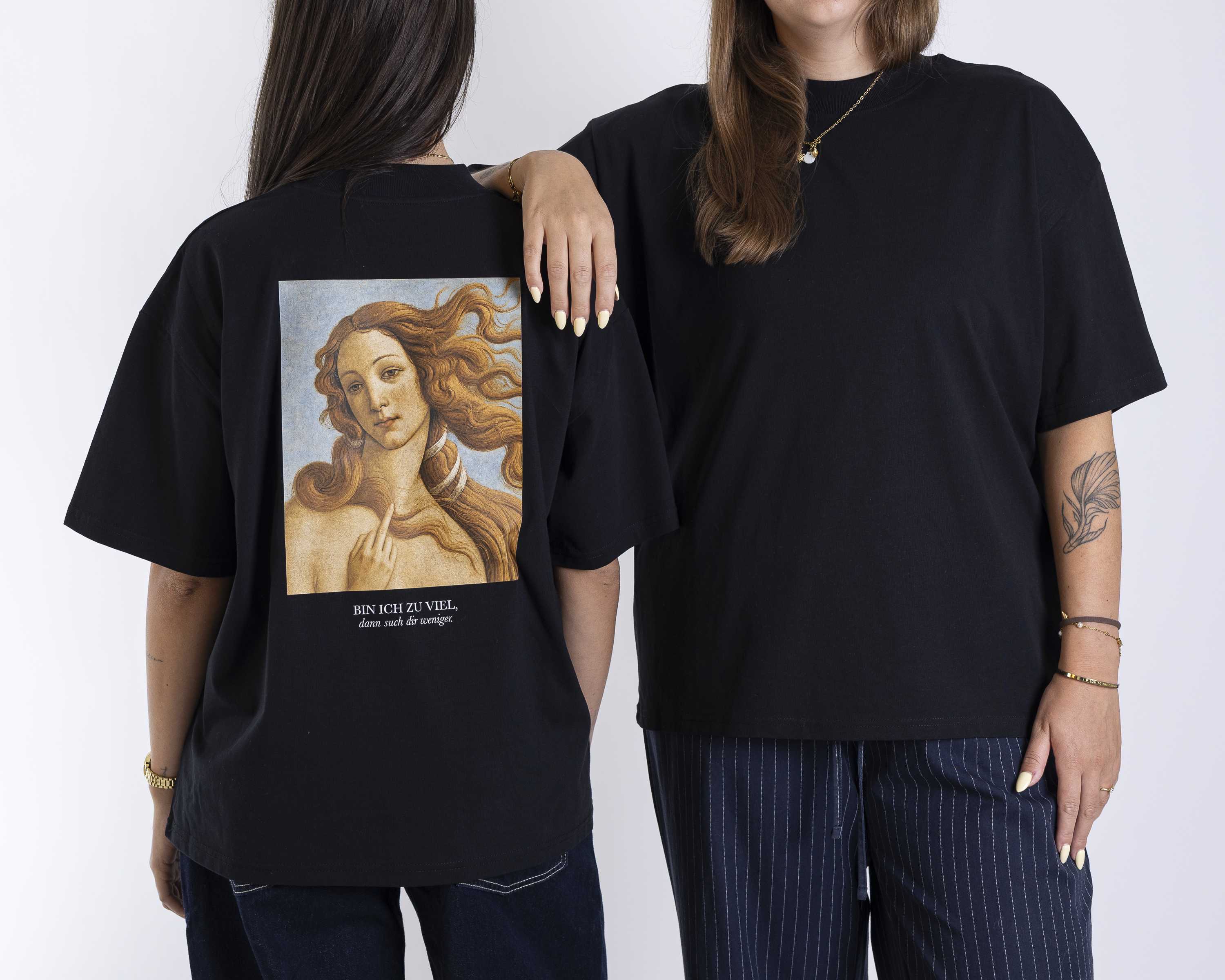 T-Shirt Unisex "Bin ich zu viel"