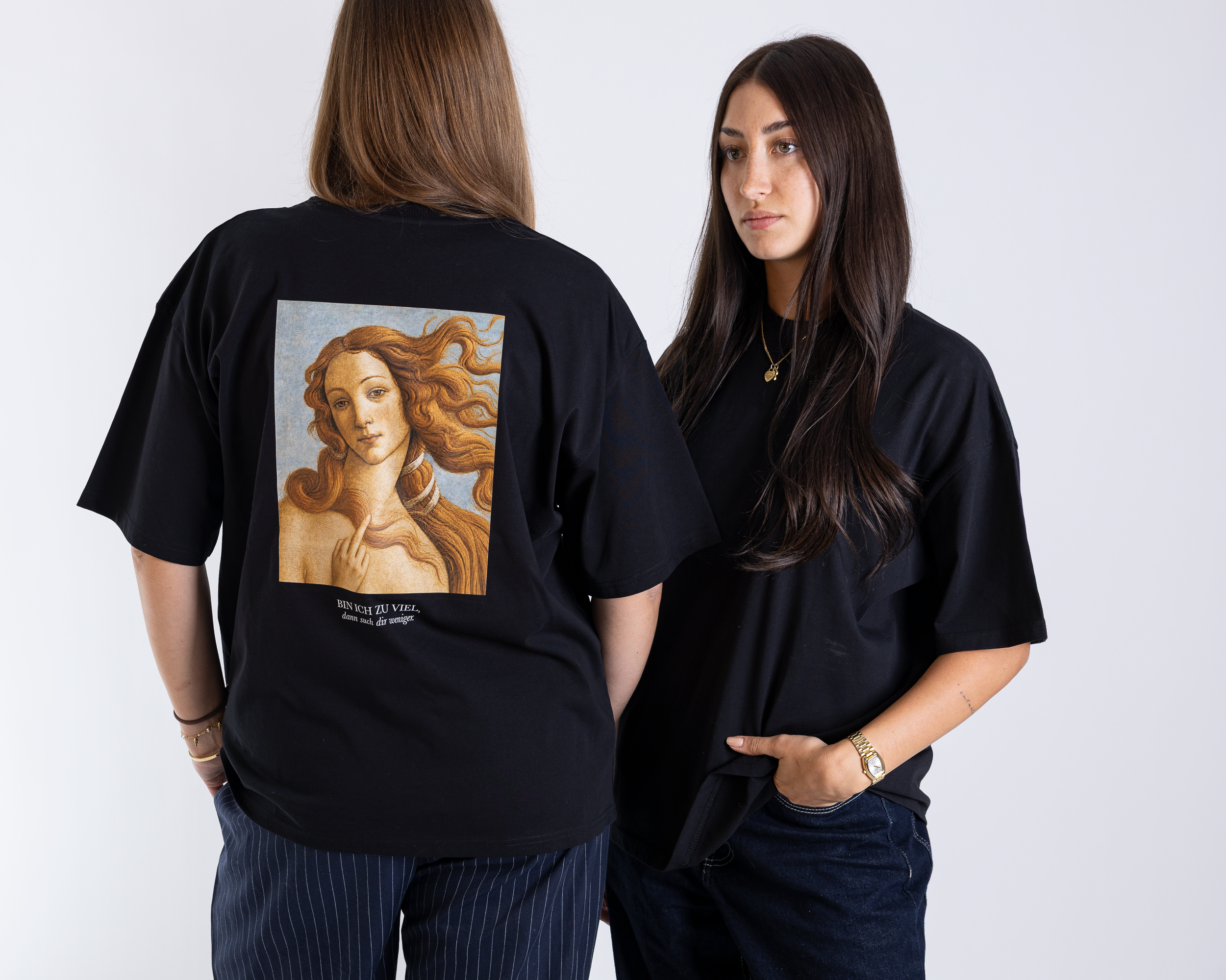 T-Shirt Unisex "Bin ich zu viel"
