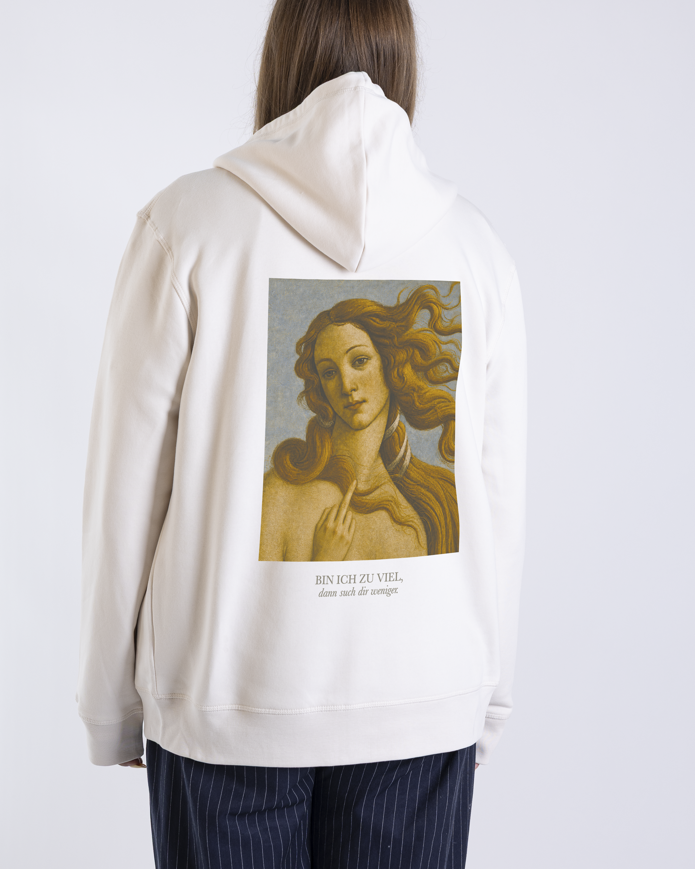 Zipper Unisex "Bin Ich zu viel"