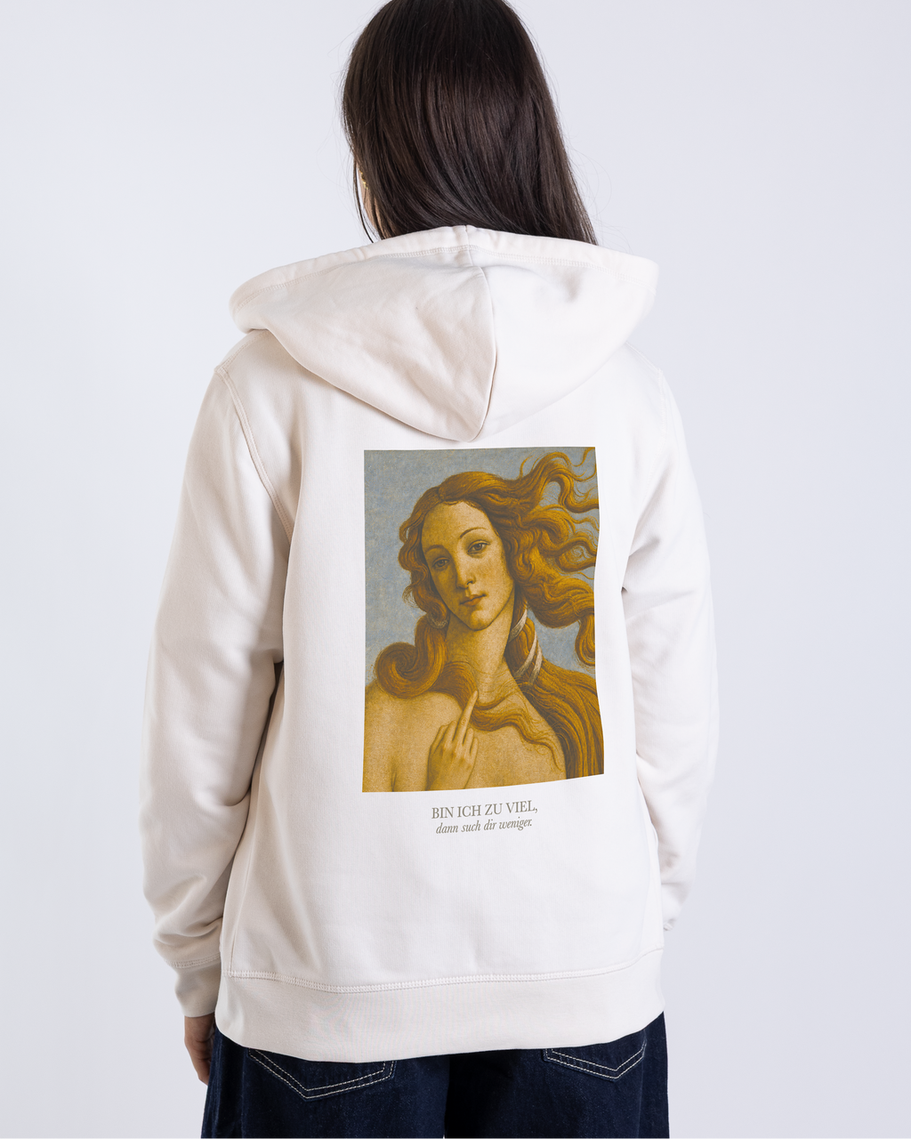 Zipper Unisex "Bin Ich zu viel"