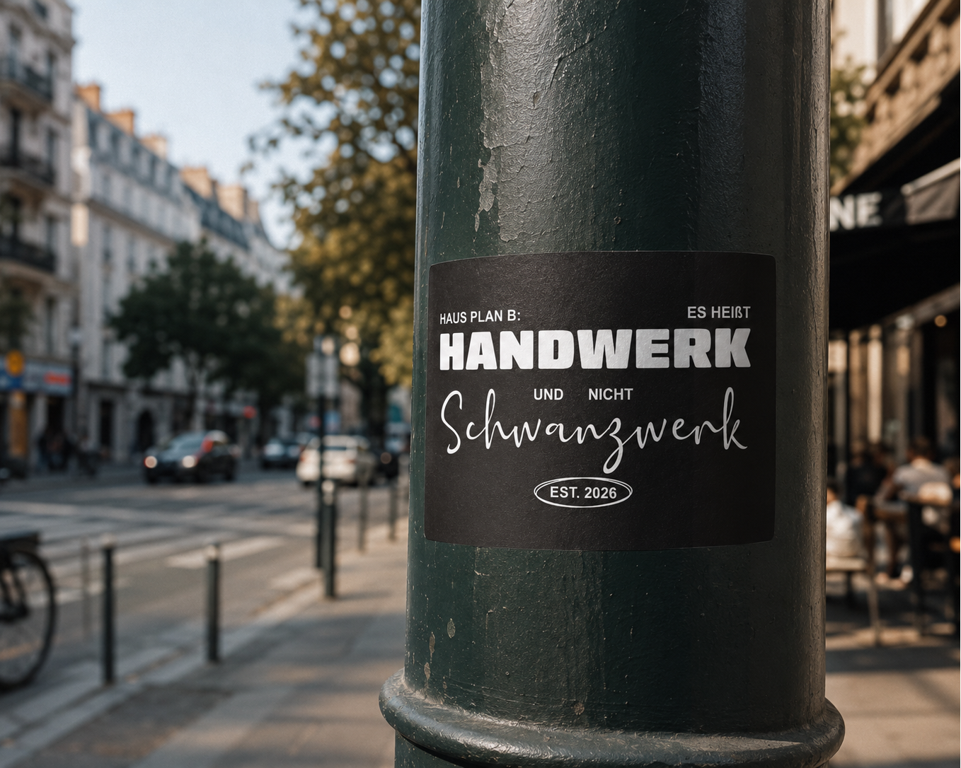 Sticker "Handwerk"