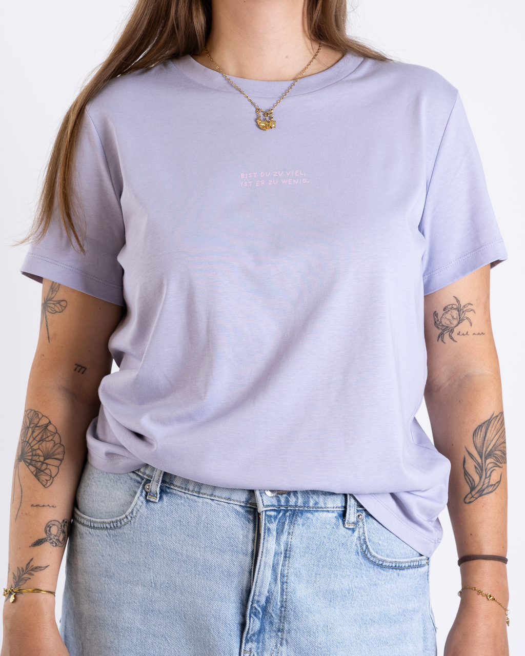 T-Shirt Damen "Bist du zu viel"
