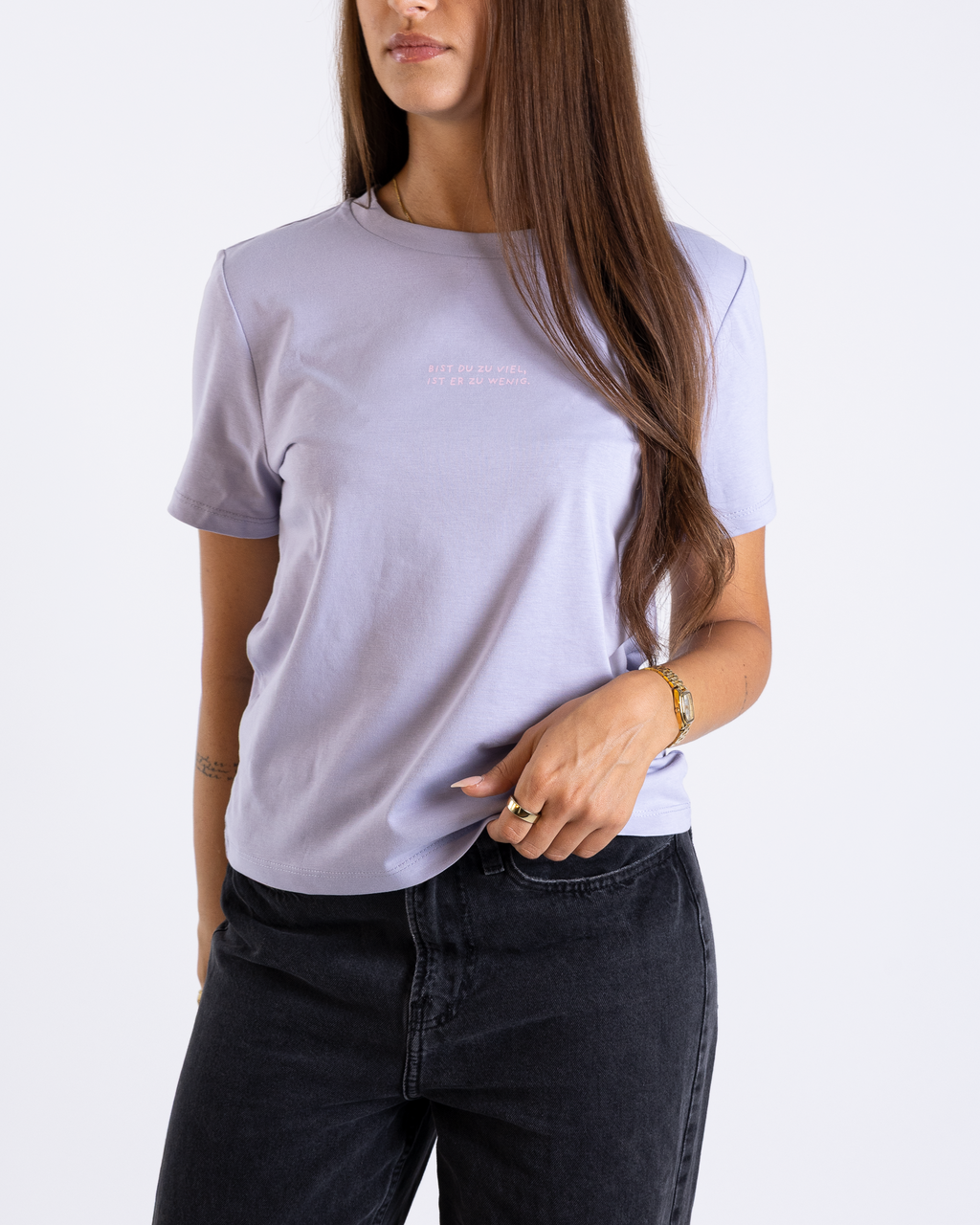 T-Shirt Damen "Bist du zu viel"