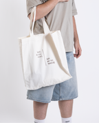 Baumwolltasche "Bist du zu viel"