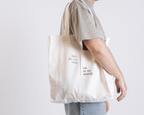 Baumwolltasche "Bist du zu viel"
