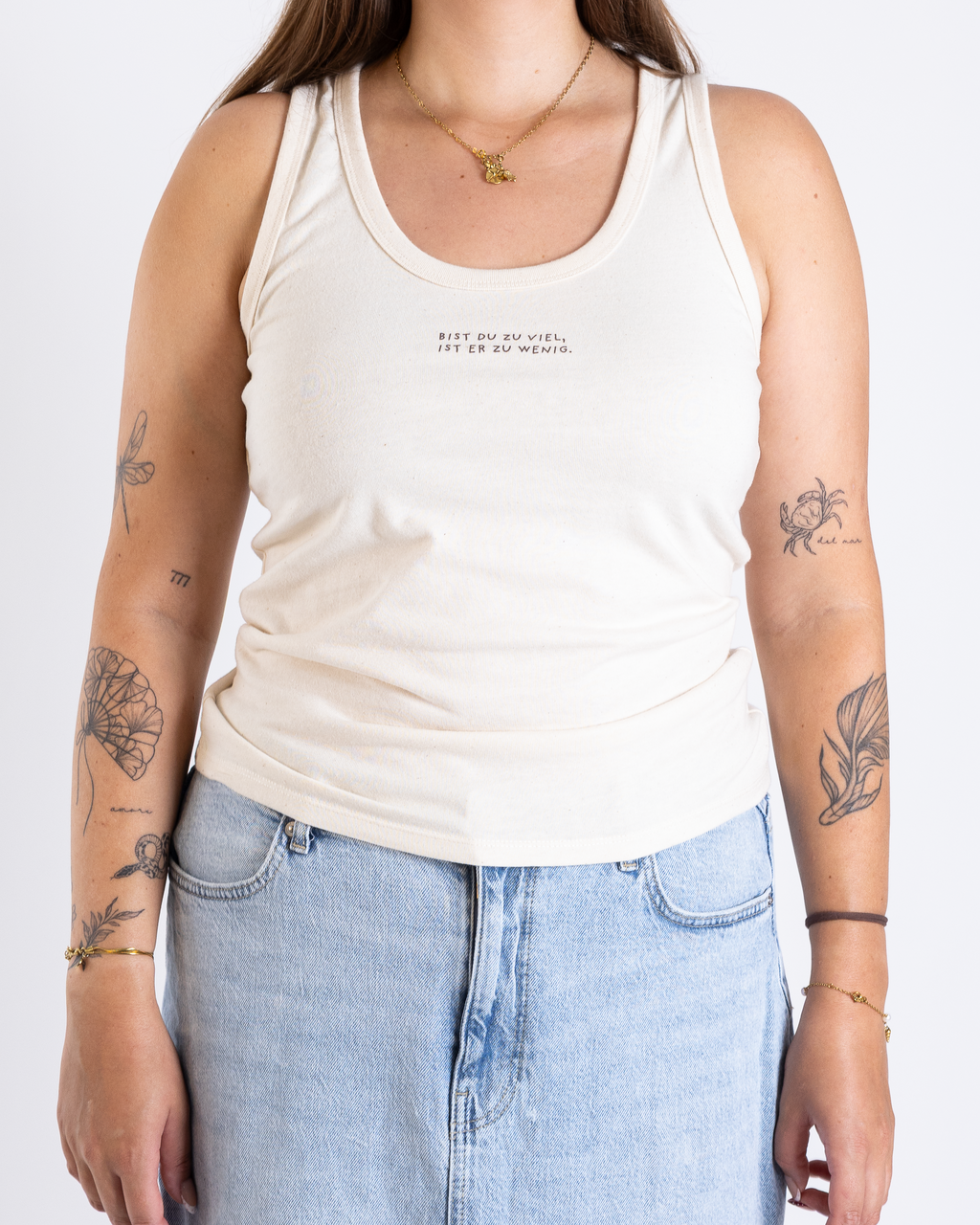 Top Damen "Bist du zu viel"
