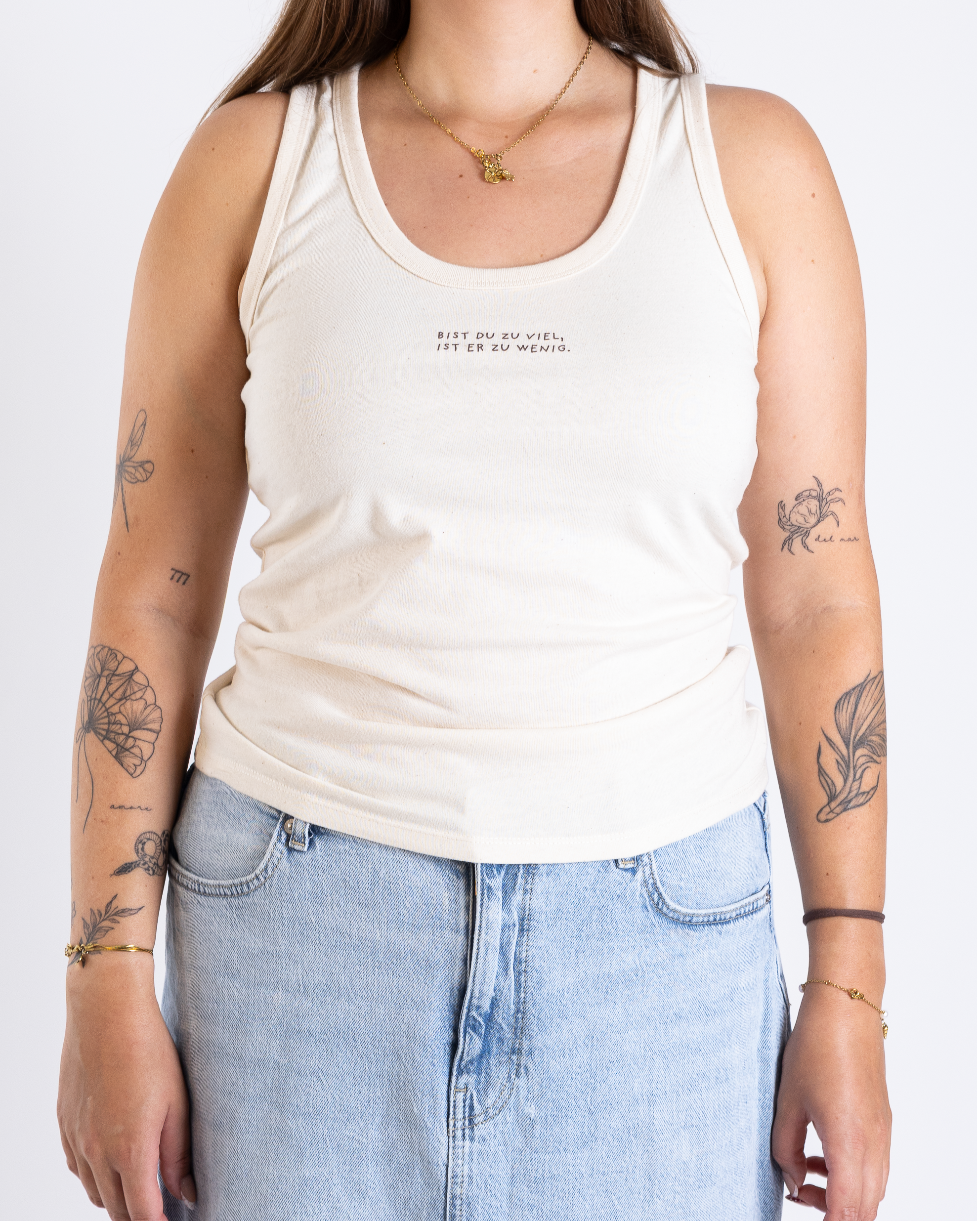 Top Damen "Bist du zu viel"