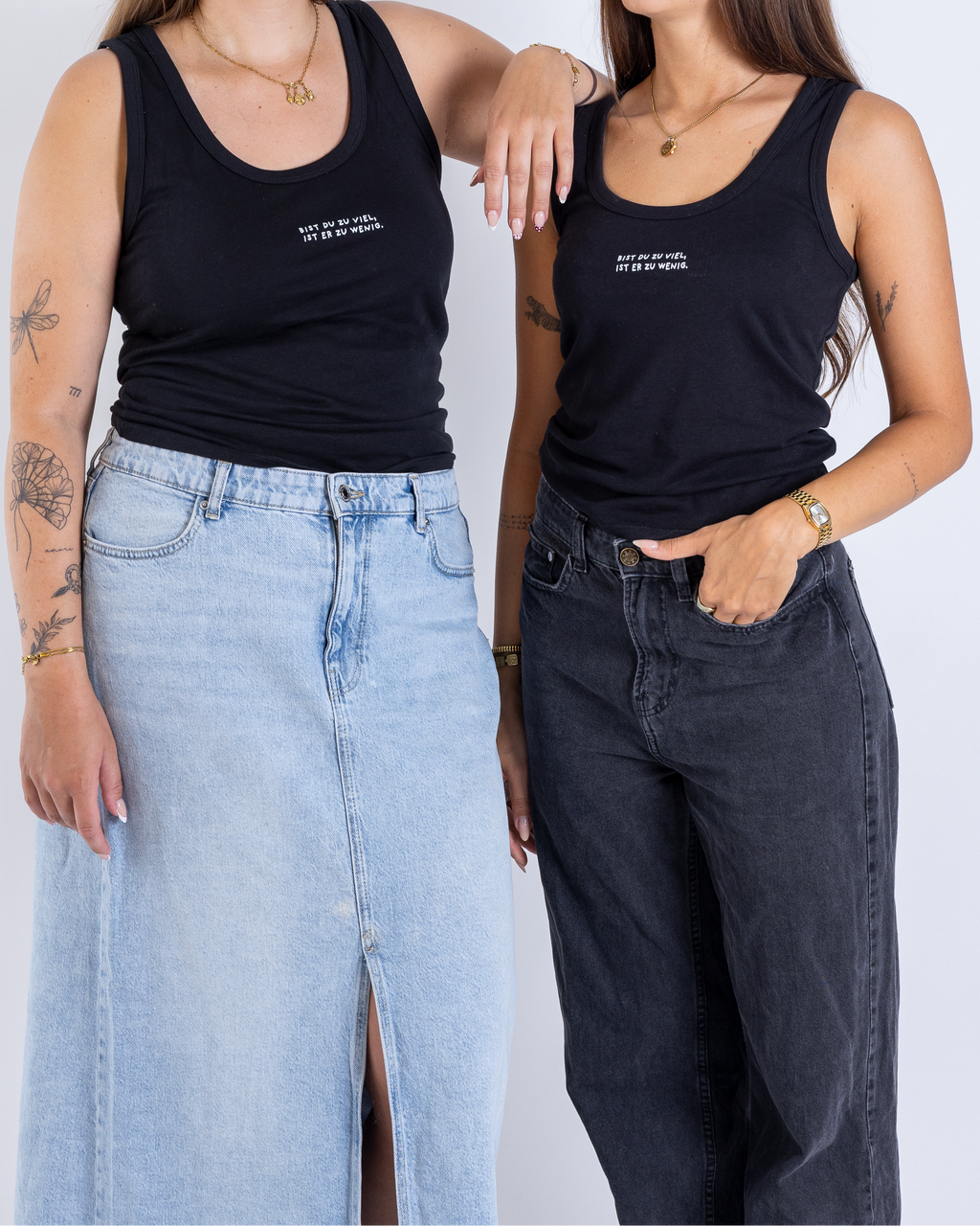 Top Damen "Bist du zu viel"
