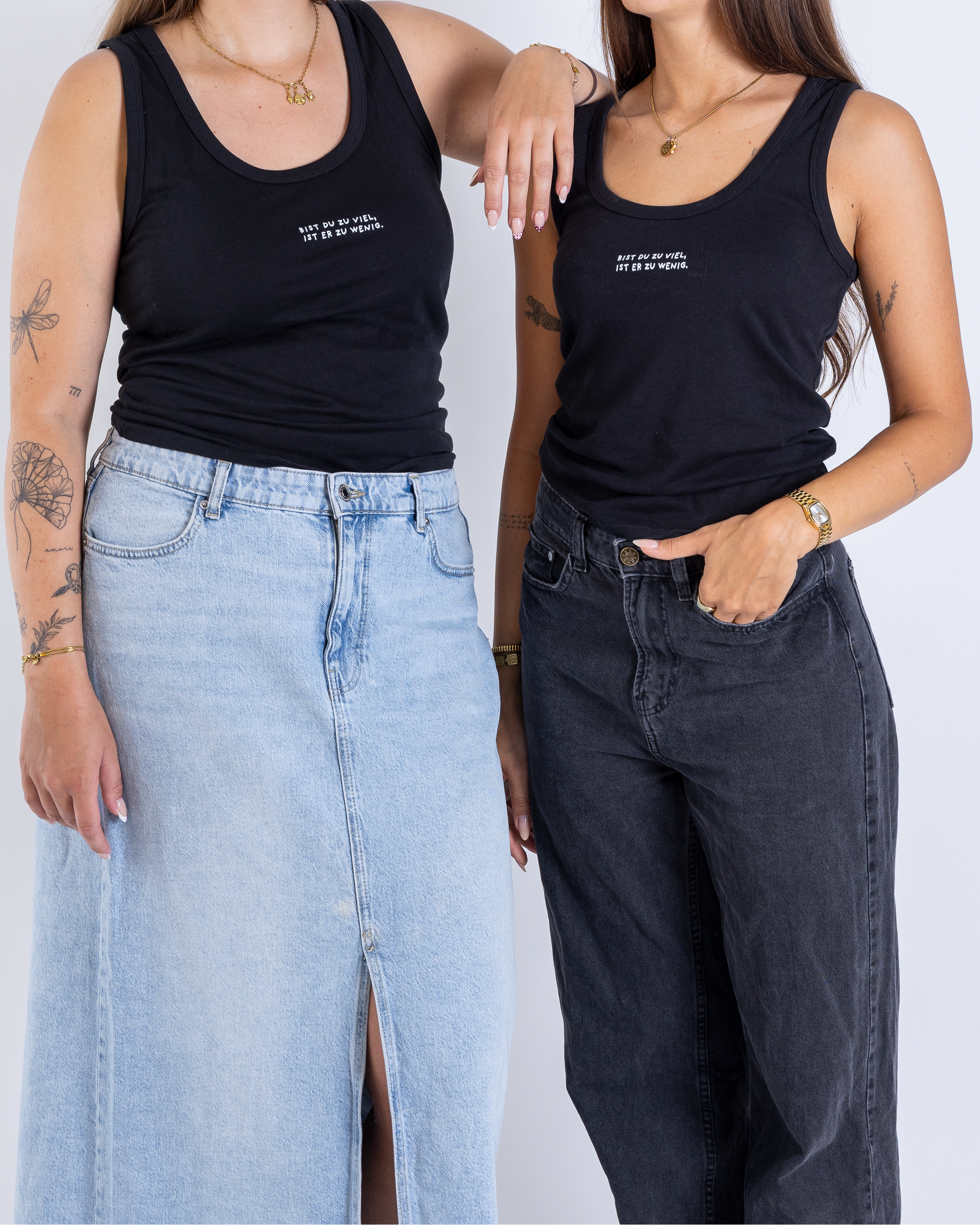Top Damen "Bist du zu viel"