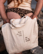 Baumwolltasche "Bist du zu viel"