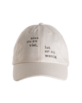 Cap "Bist du zu viel" vintage sand