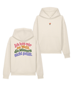 Hoodie Unisex "Ich bau mir ´ne Welt" colourful