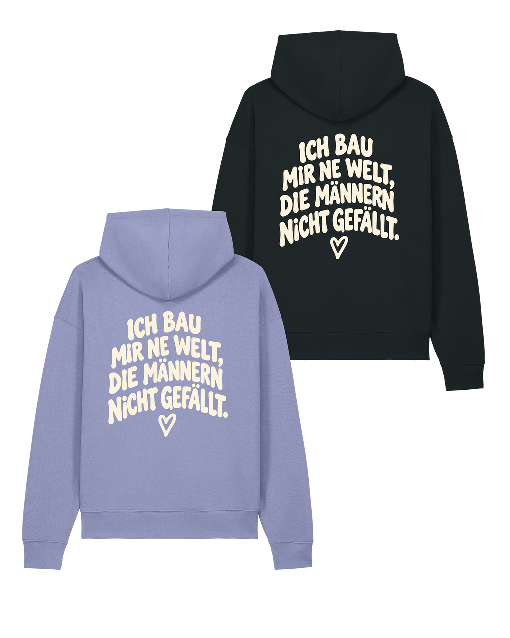 Hoodie Unisex "Ich bau mir ´ne Welt" classic