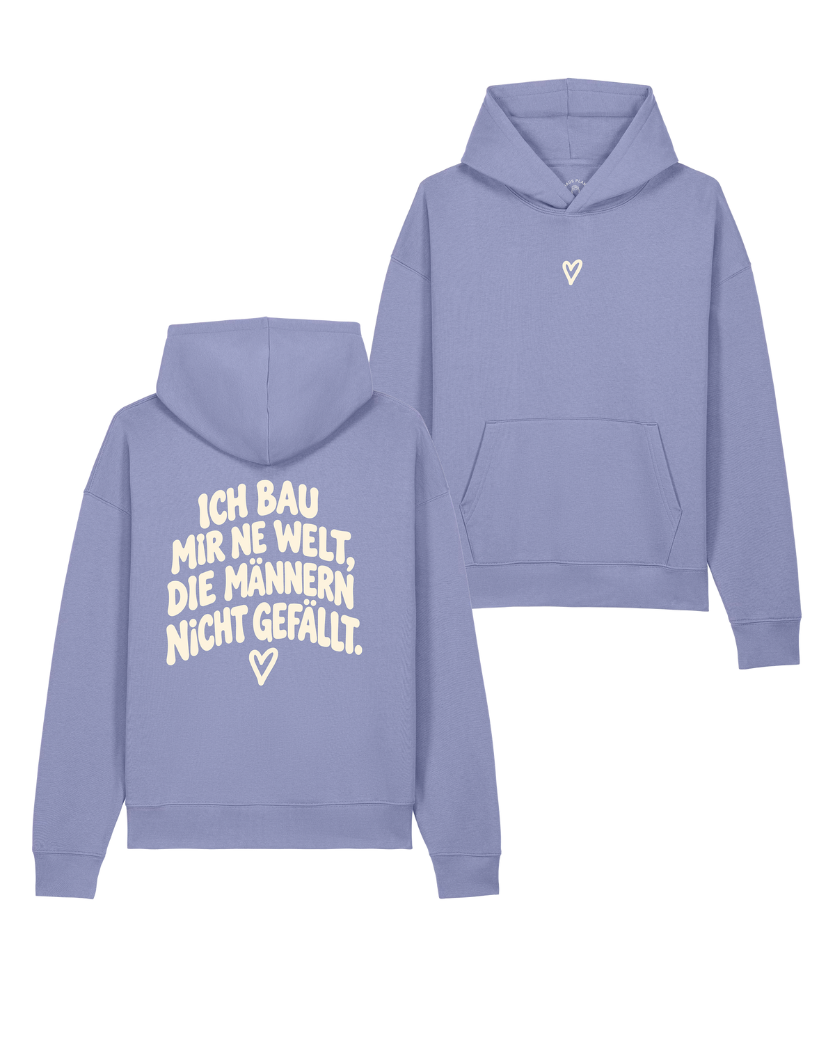 Hoodie Unisex "Ich bau mir ´ne Welt" classic
