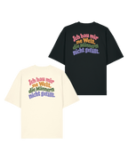 T-Shirt Unisex "Ich bau mir ´ne Welt" colourful