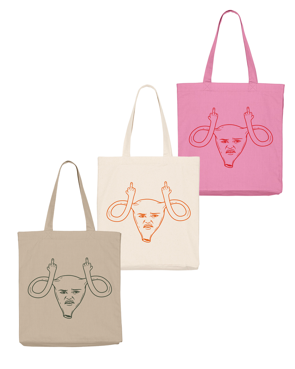 Baumwolltasche "Angry Uterus"