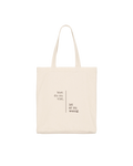 Baumwolltasche "Bist du zu viel"