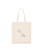 Baumwolltasche "Bist du zu viel"