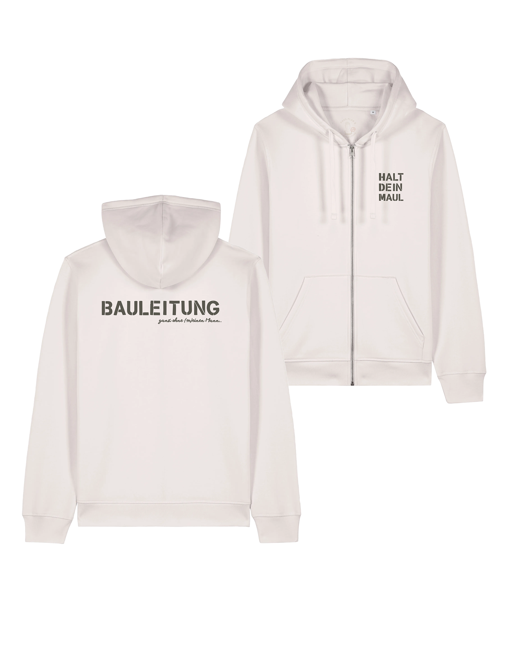 Zipper Unisex "Halt dein Maul"