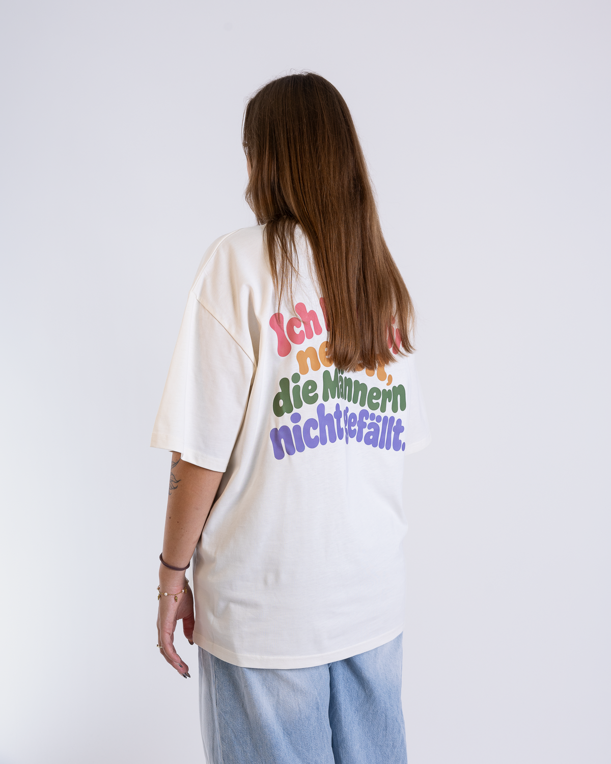T-Shirt Unisex "Ich bau mir ´ne Welt" colourful