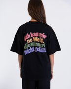 T-Shirt Unisex "Ich bau mir ´ne Welt" colourful