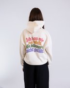 Hoodie Unisex "Ich bau mir ´ne Welt" colourful