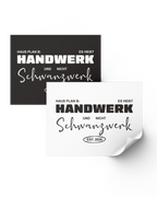 Sticker "Handwerk"