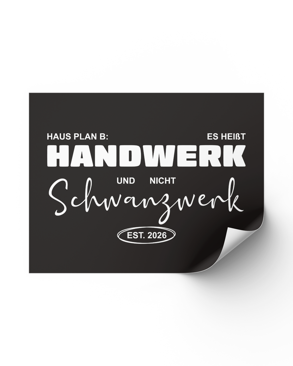 Sticker "Handwerk"